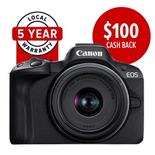 Canon EOS R50 Mirrorless Camera with 18-45mm Lens