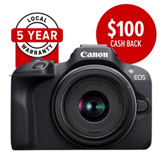 Canon EOS R100 Mirrorless Camera with 18-45mm Lens