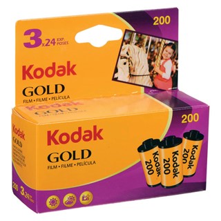 Kodak GOLD 200 Colour Negative Film (35mm, 24 Exp, 3 Pack)