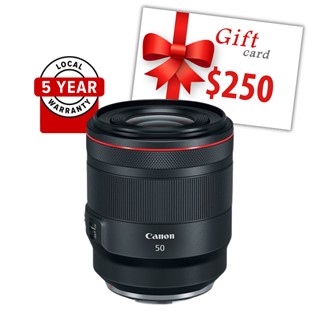 Canon RF 50mm f/1.2L USM Lens Bonus $250 Gift Voucher